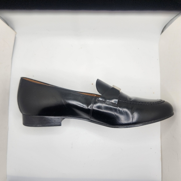 Lauren Ralph Lauren Shoes Womens Sz 8 Black Leather Loafers Flats Slip On Career - Picture 4 of 11